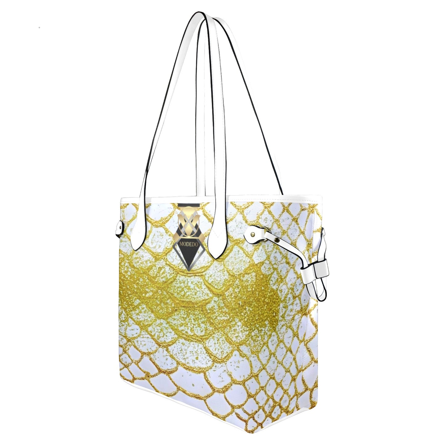 Gold White Shine Tote