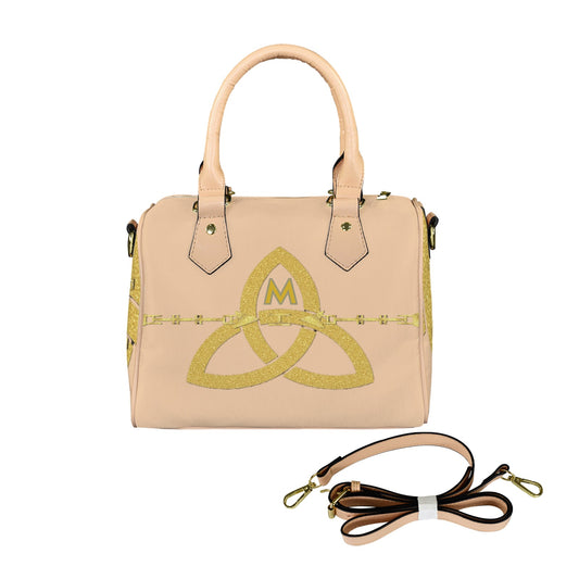Leather Canvas Handbag