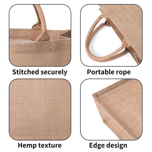 Ethereal Medallion Jute Tote