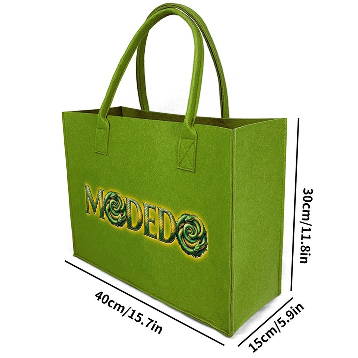 Serpentine Felty Tote