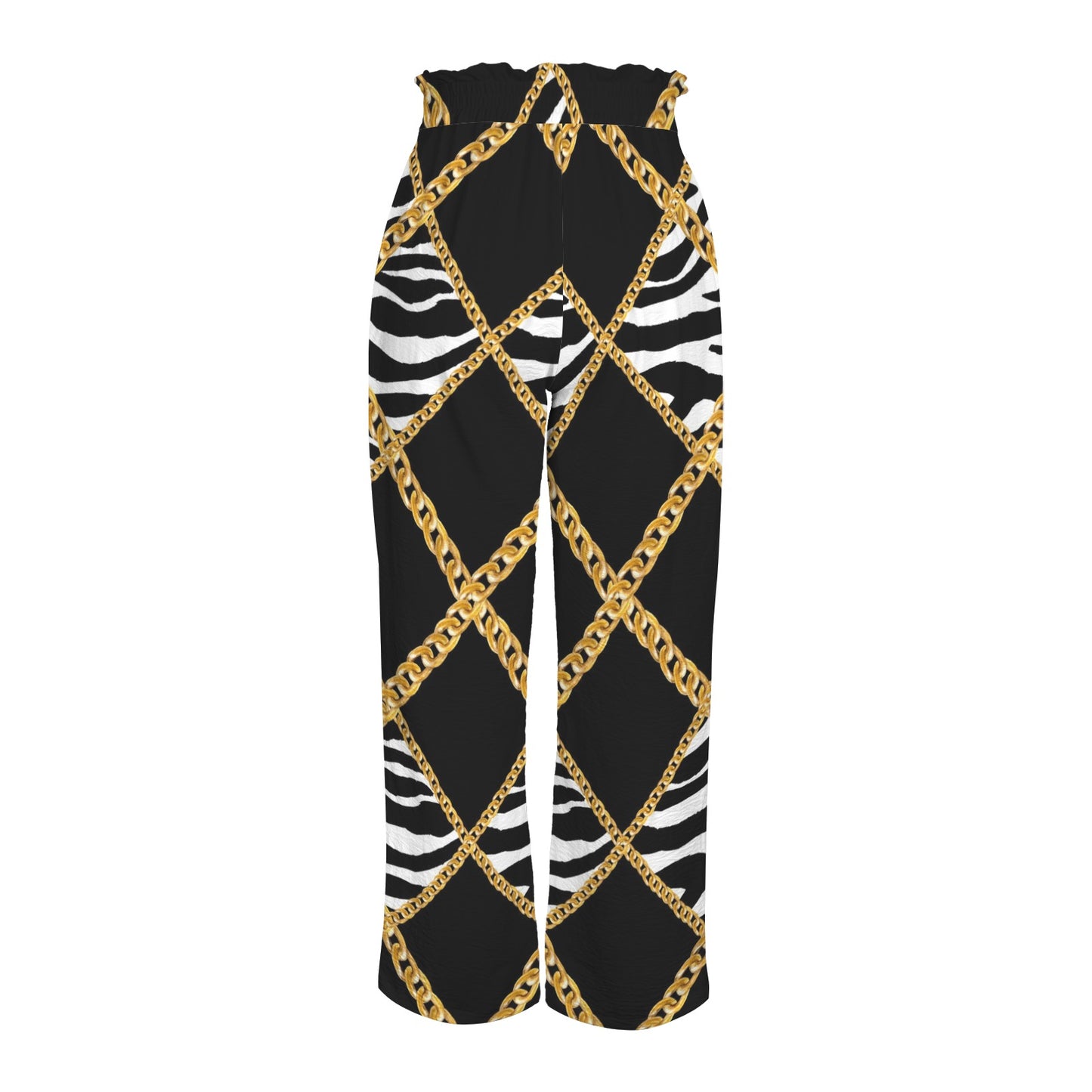 Zebra Chains Wide Leg Pants