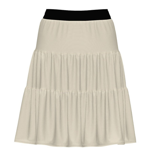 Tri-Ruffled Hem Skirt