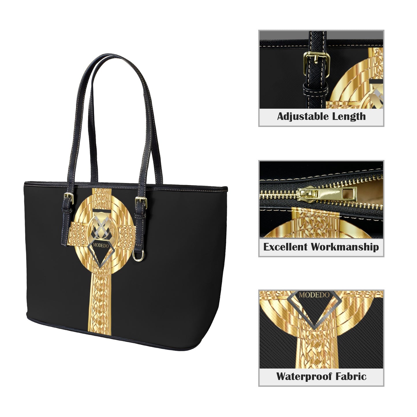 Black Leather Tote
