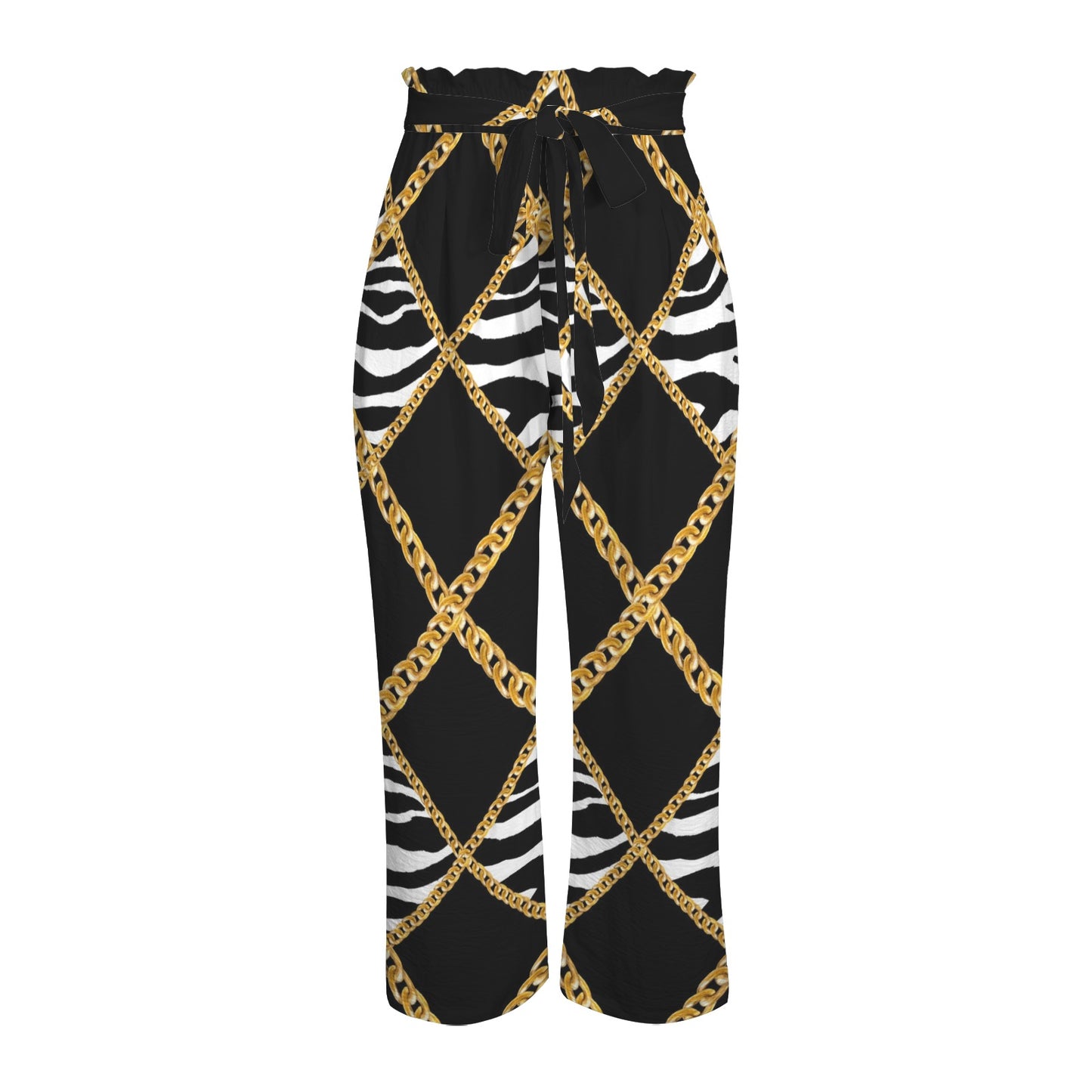 Zebra Chains Wide Leg Pants