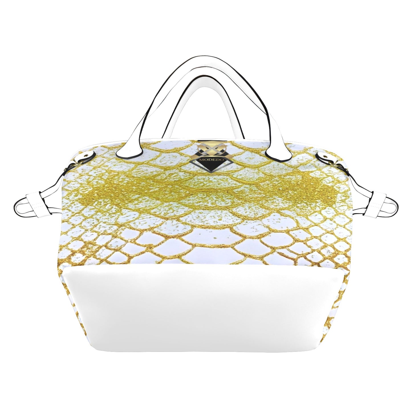Gold White Shine Tote