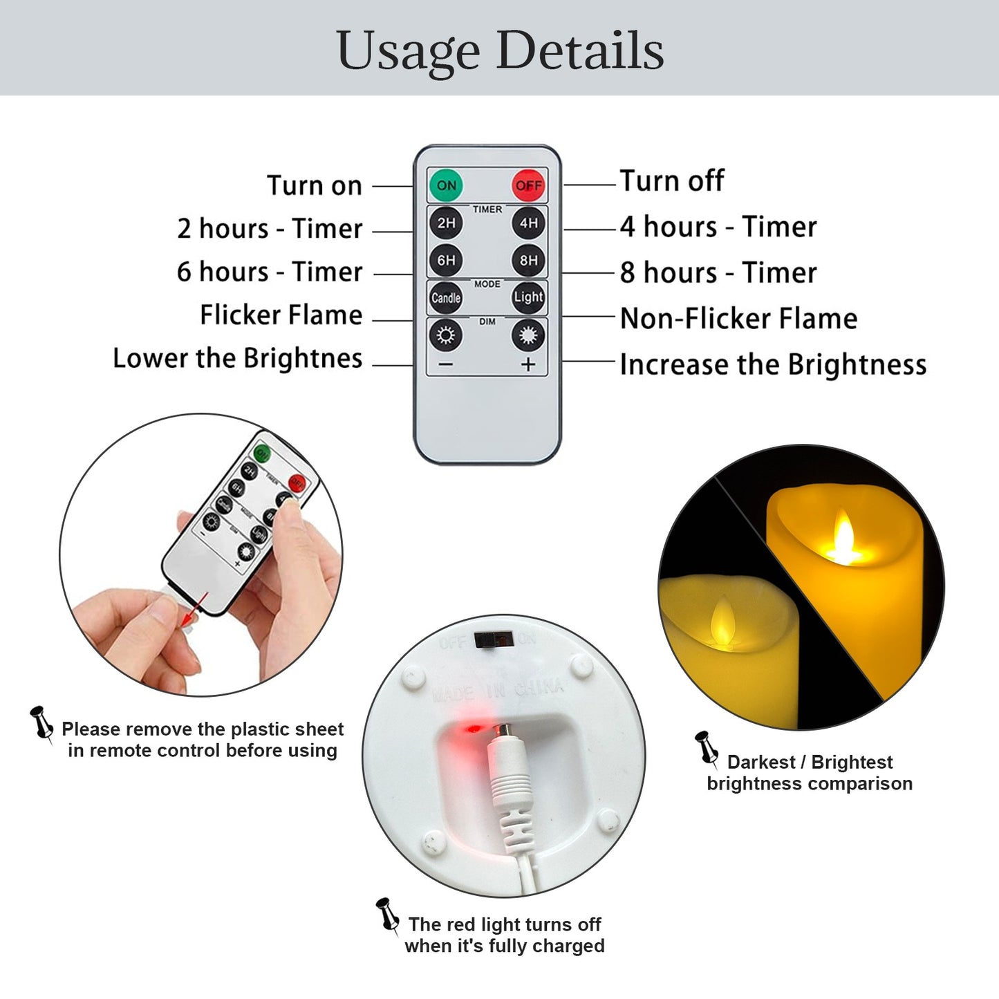 LED Flame Candle