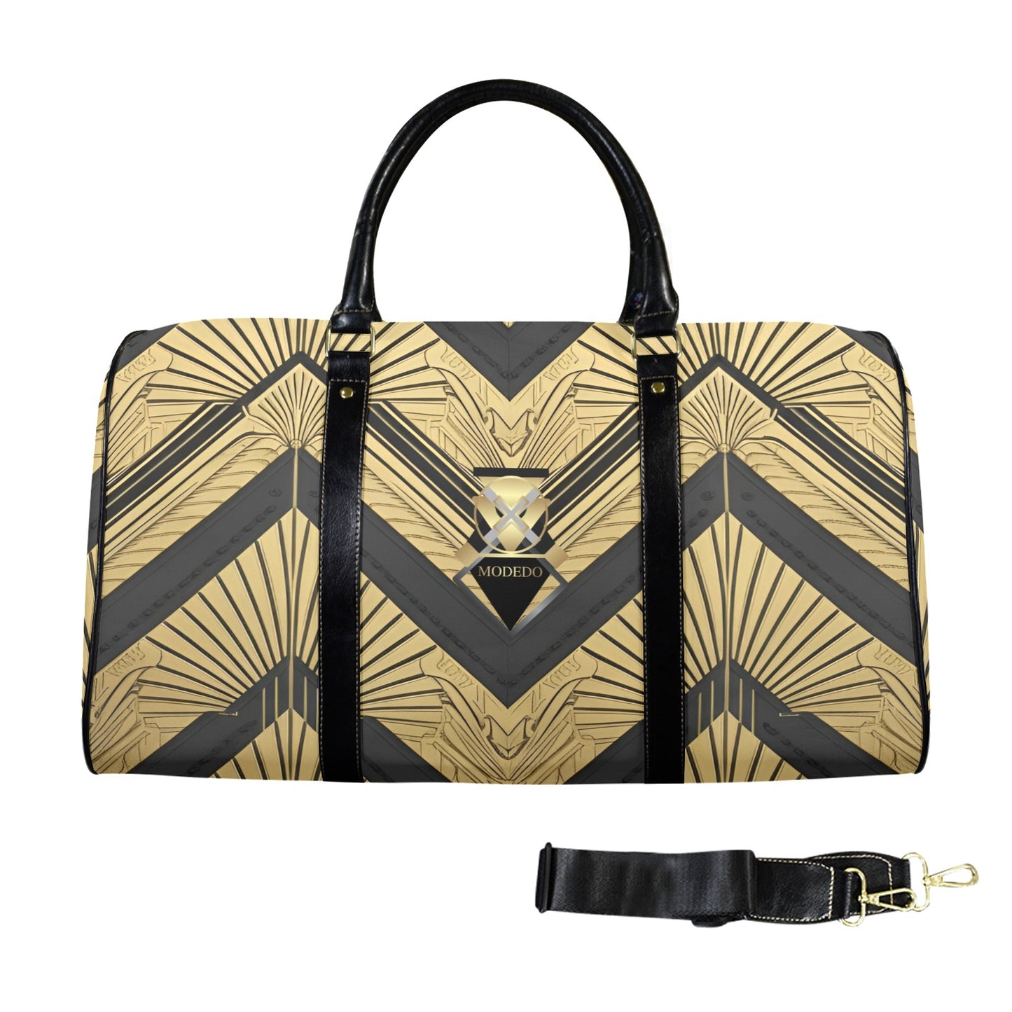 Genuine Patent Leather Travel Luggage Bag