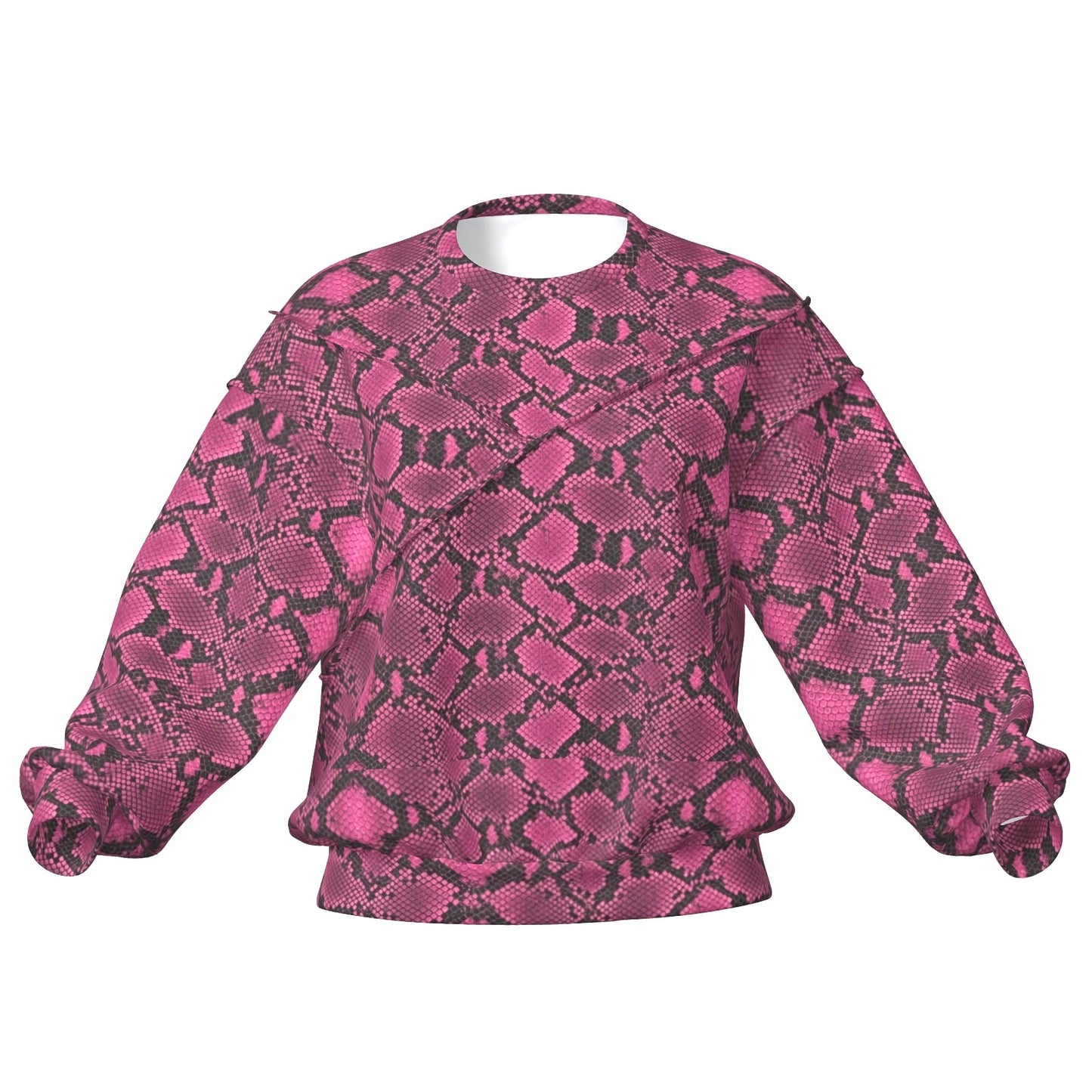 Snakeskin Drop Shoulder Sweatshirt