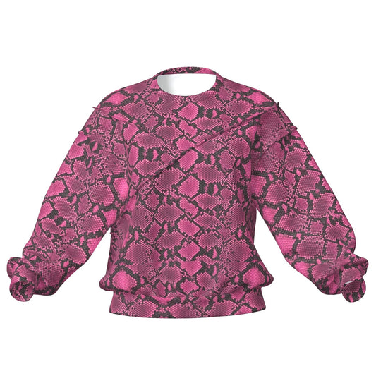 Snakeskin Drop Shoulder Sweatshirt
