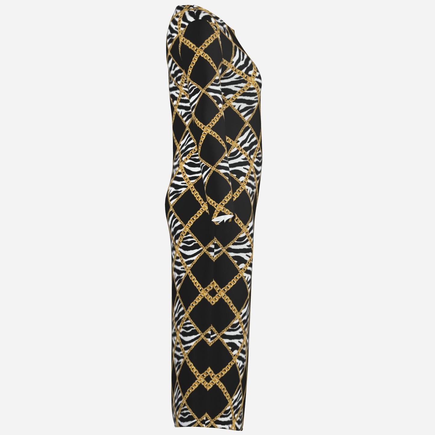 Zebra Chains Bodycon Dress