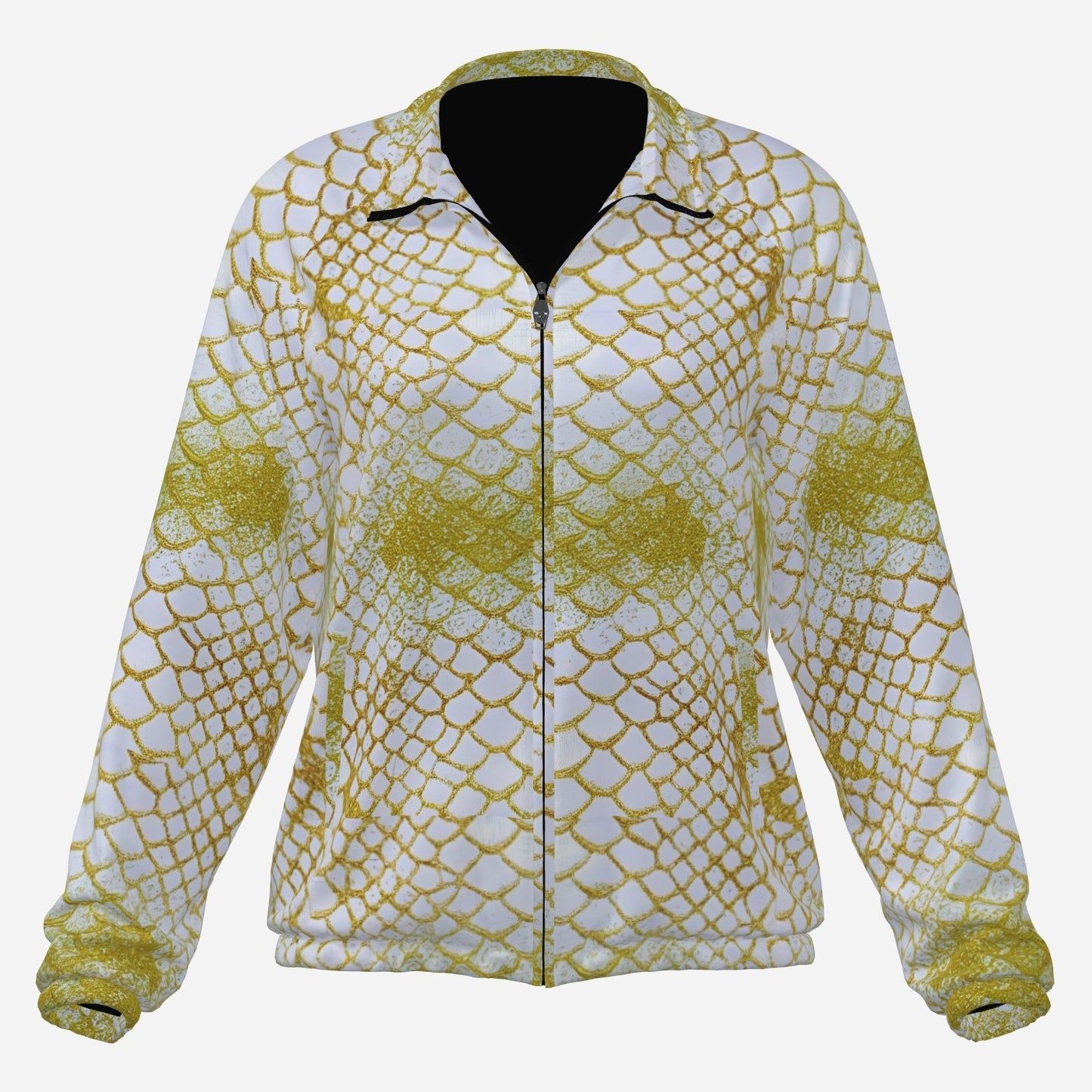 Gold White Shine Lightweight Casual Jacket