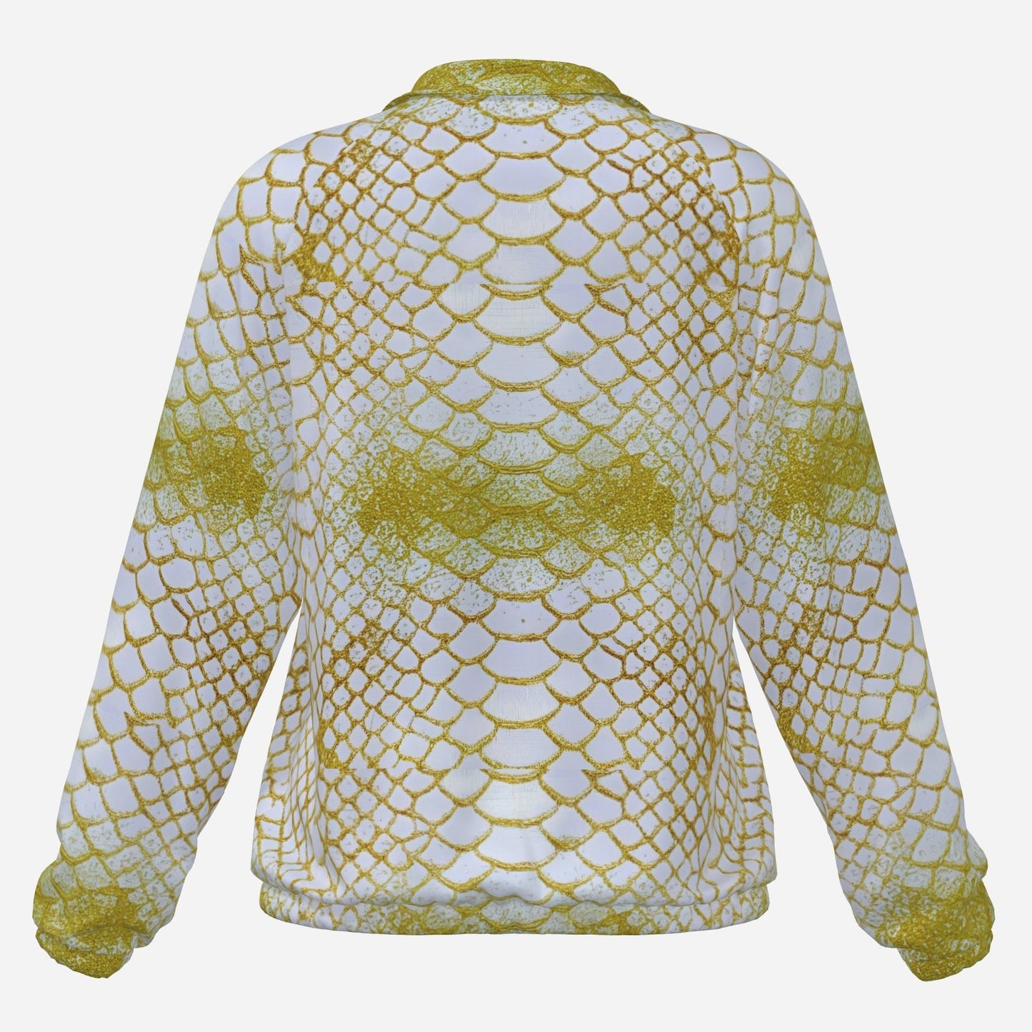 Gold White Shine Lightweight Casual Jacket
