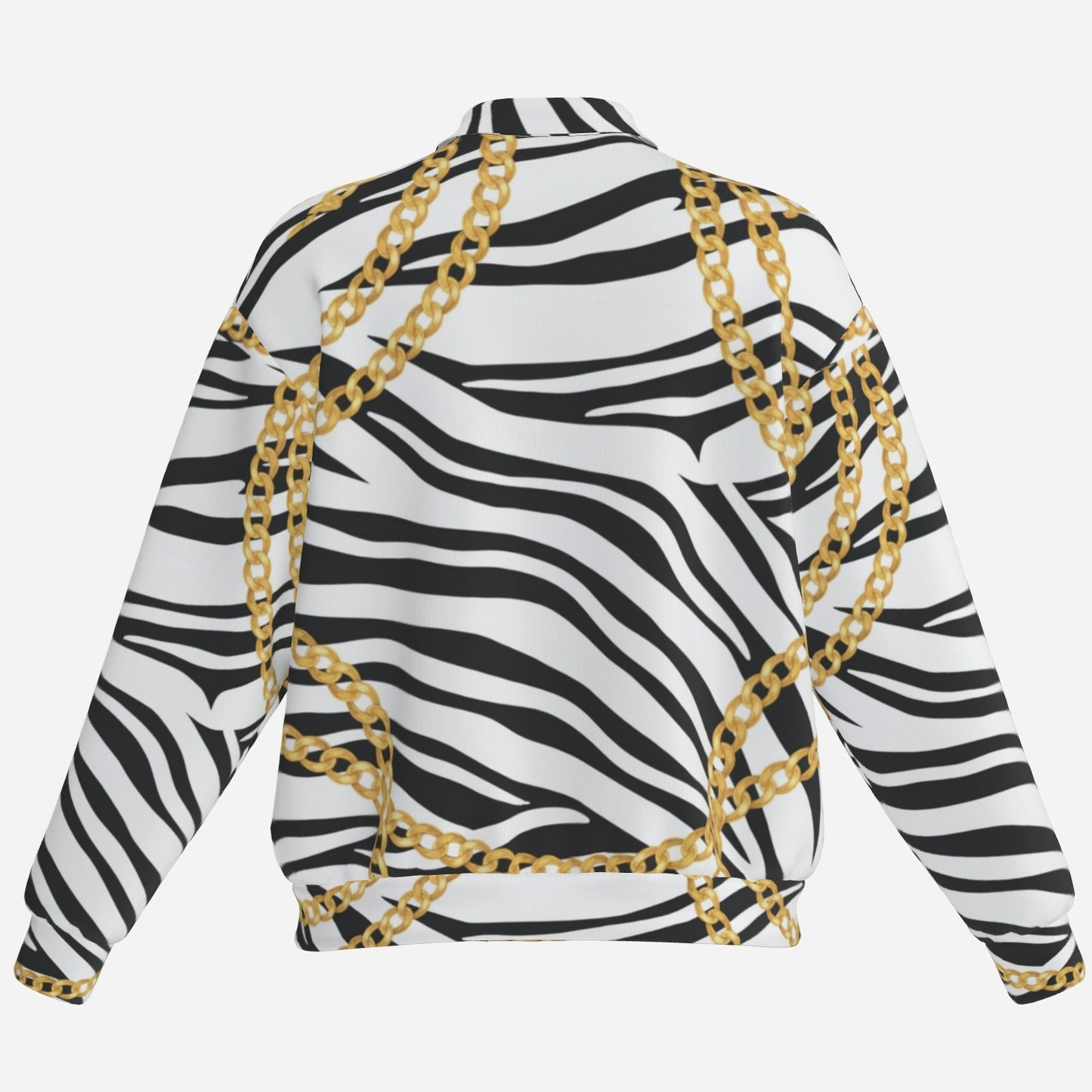 Zebra Chains Bomber Jacket