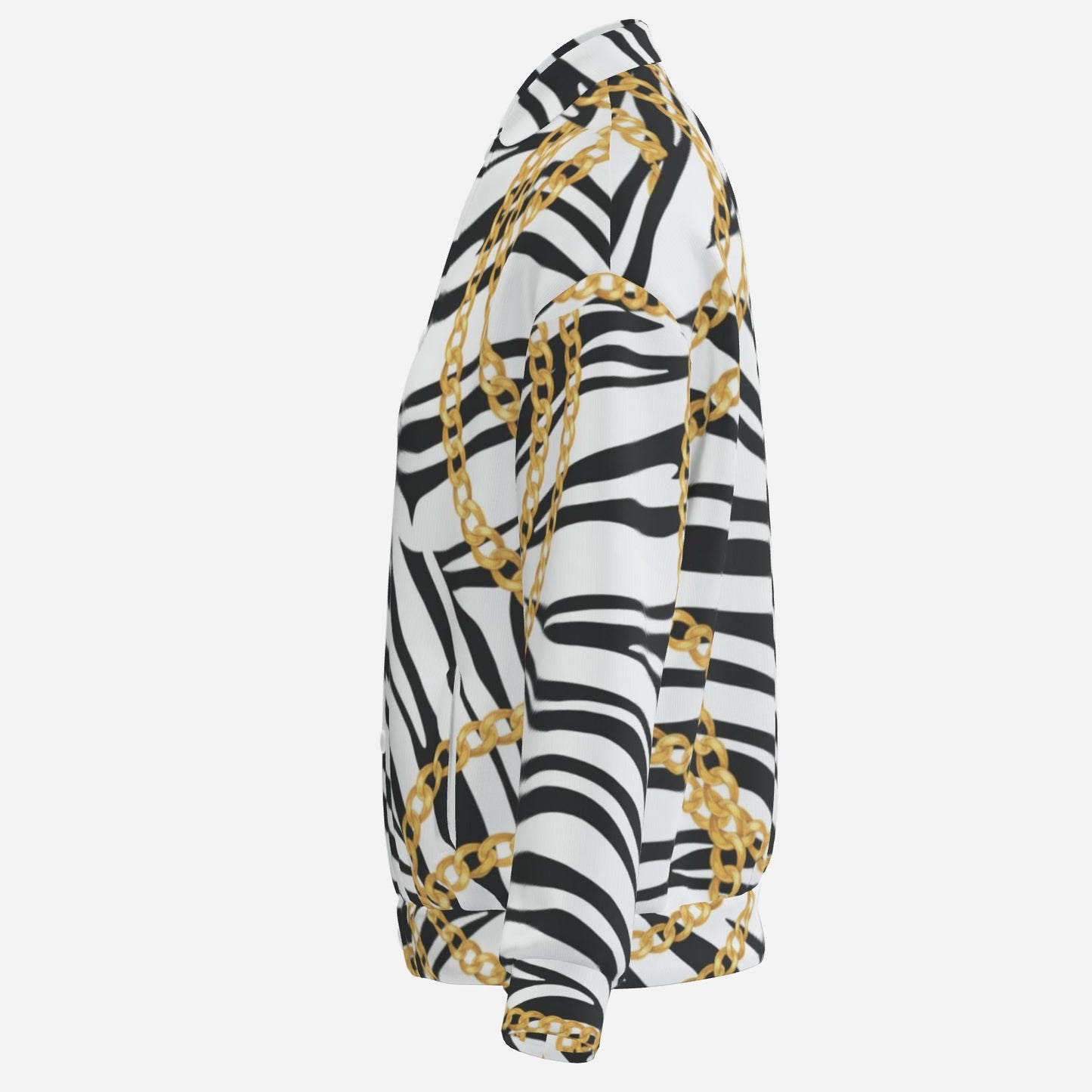 Zebra Chains Bomber Jacket