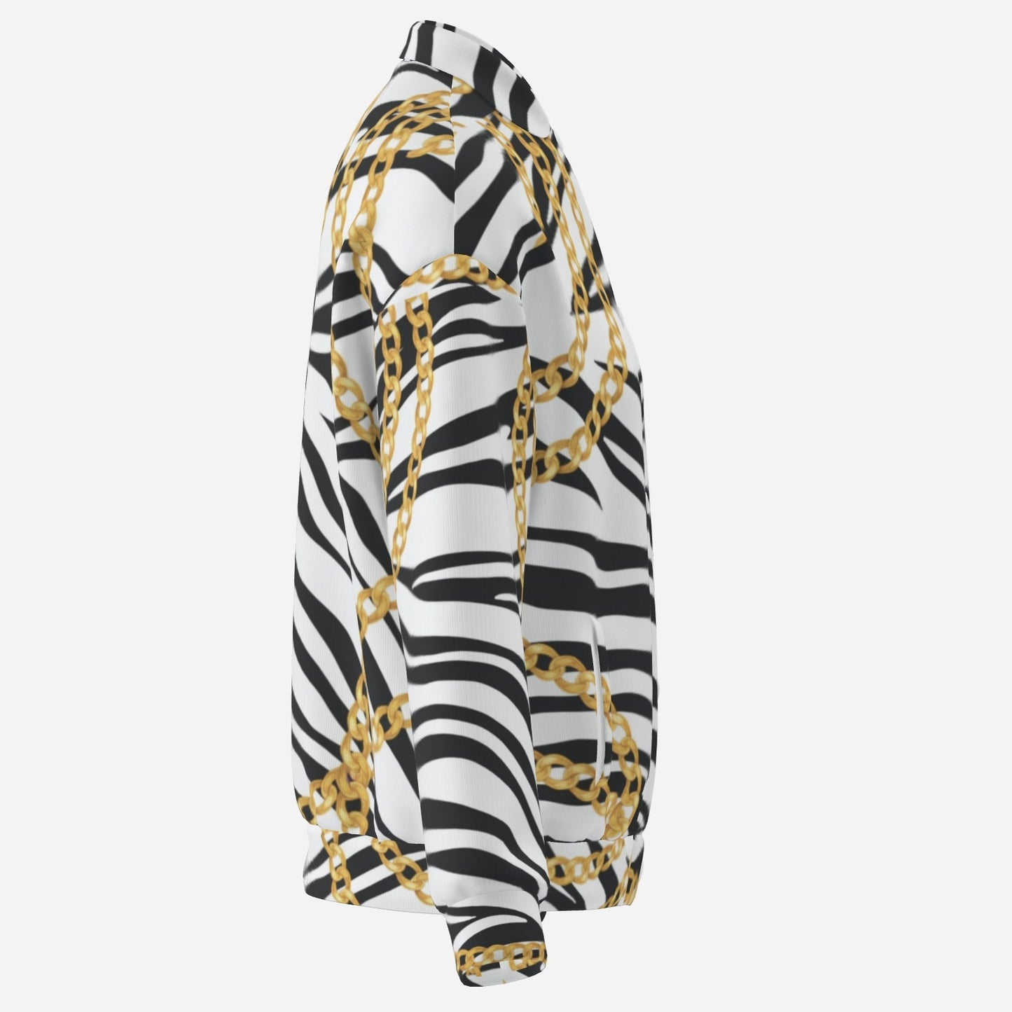 Zebra Chains Bomber Jacket