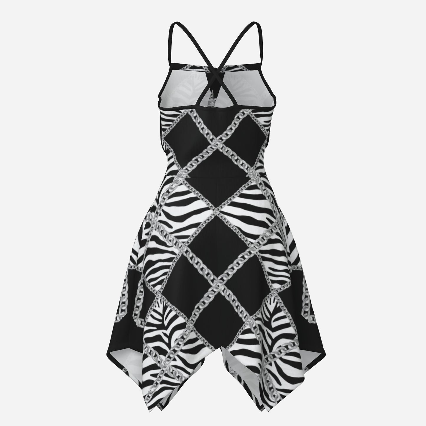 Zebra Chains Sleeveless Dress