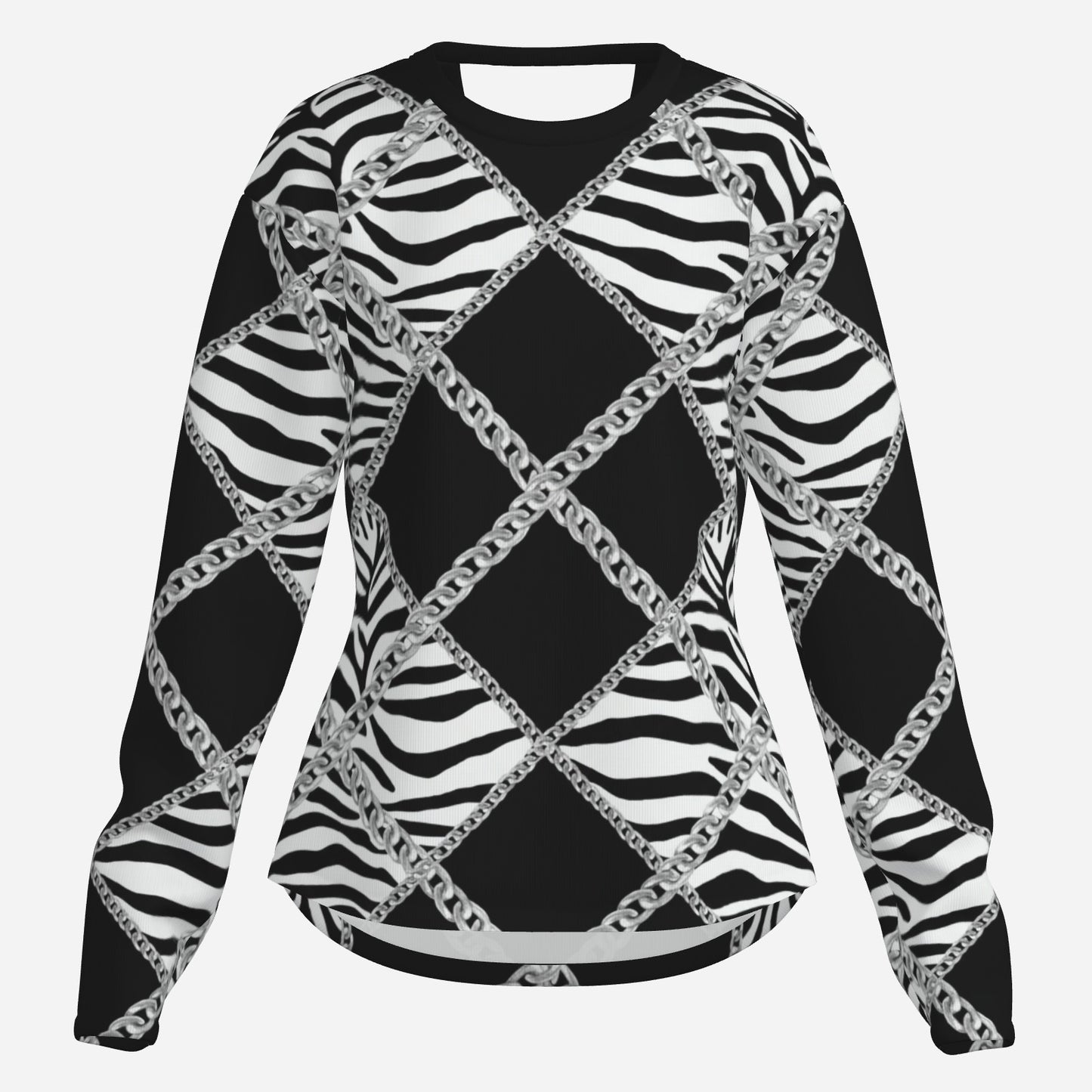 Zebra Chains V-Neck Shirt
