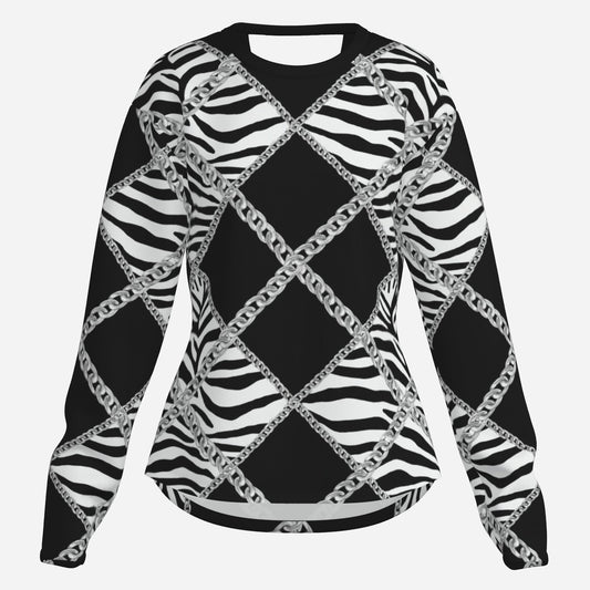 Zebra Chains V-Neck Shirt