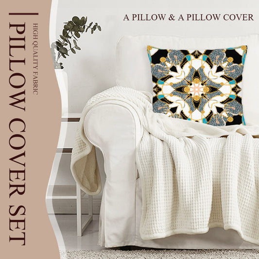 Geometric Medallion Pillow Cover Set