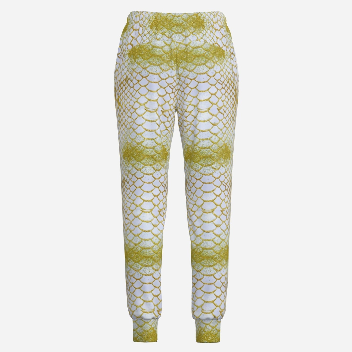 Gold White Shine Casual Joggers