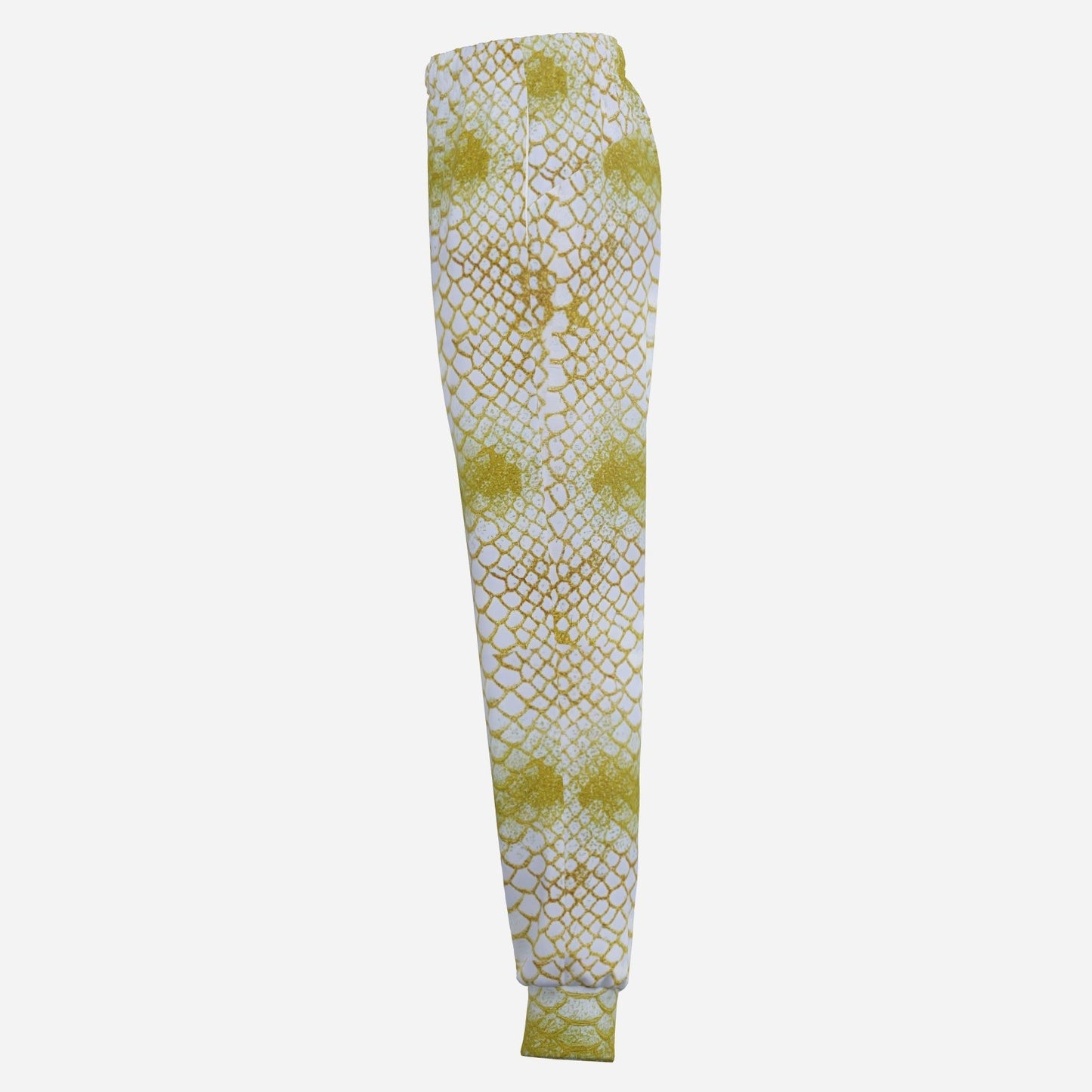 Gold White Shine Casual Joggers