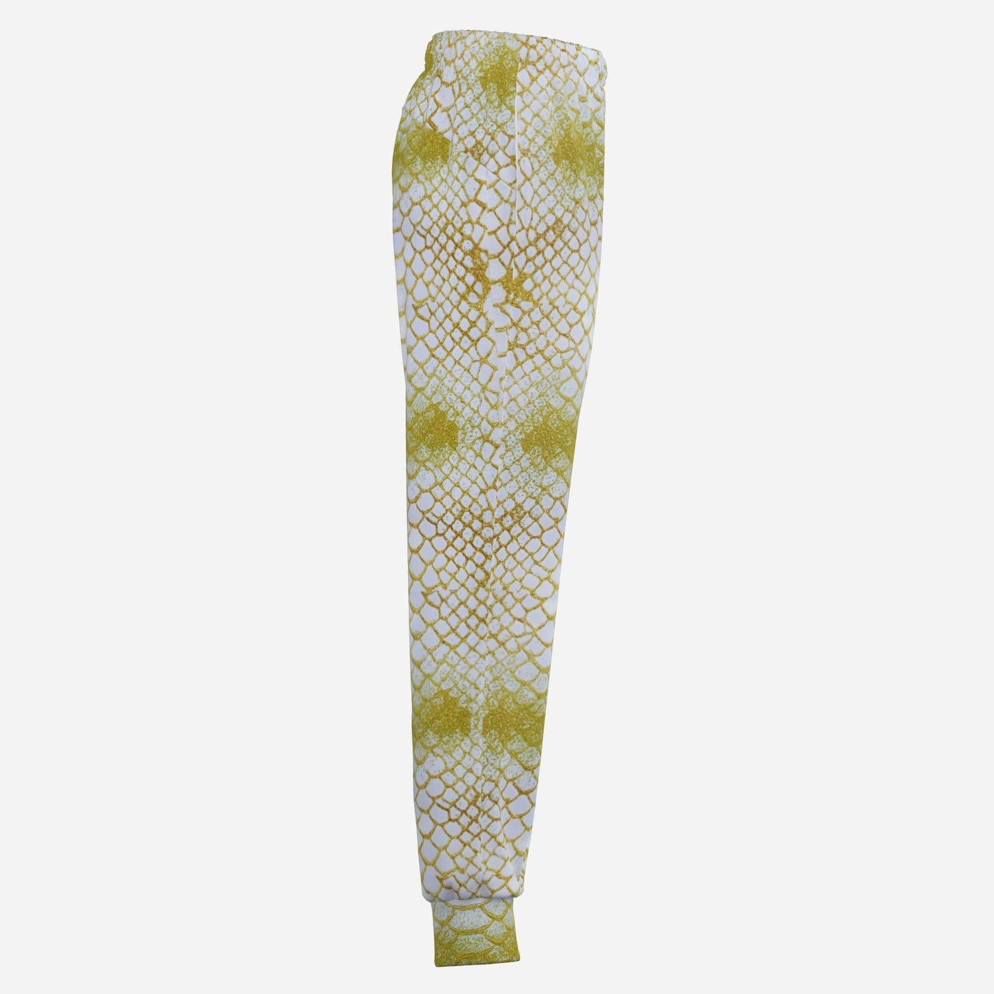 Gold White Shine Casual Joggers