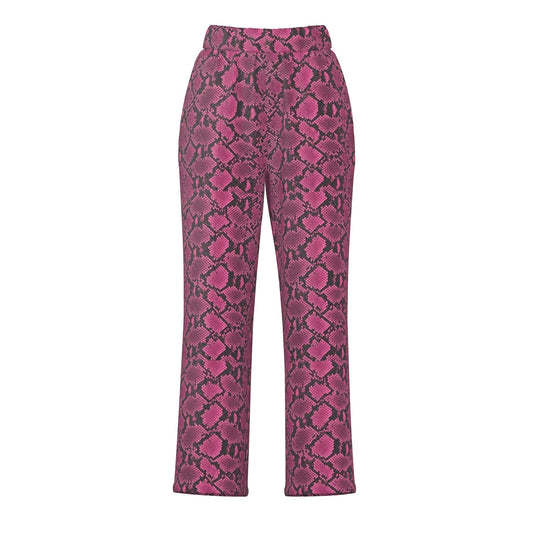 Snakeskin Wide Leg Pants