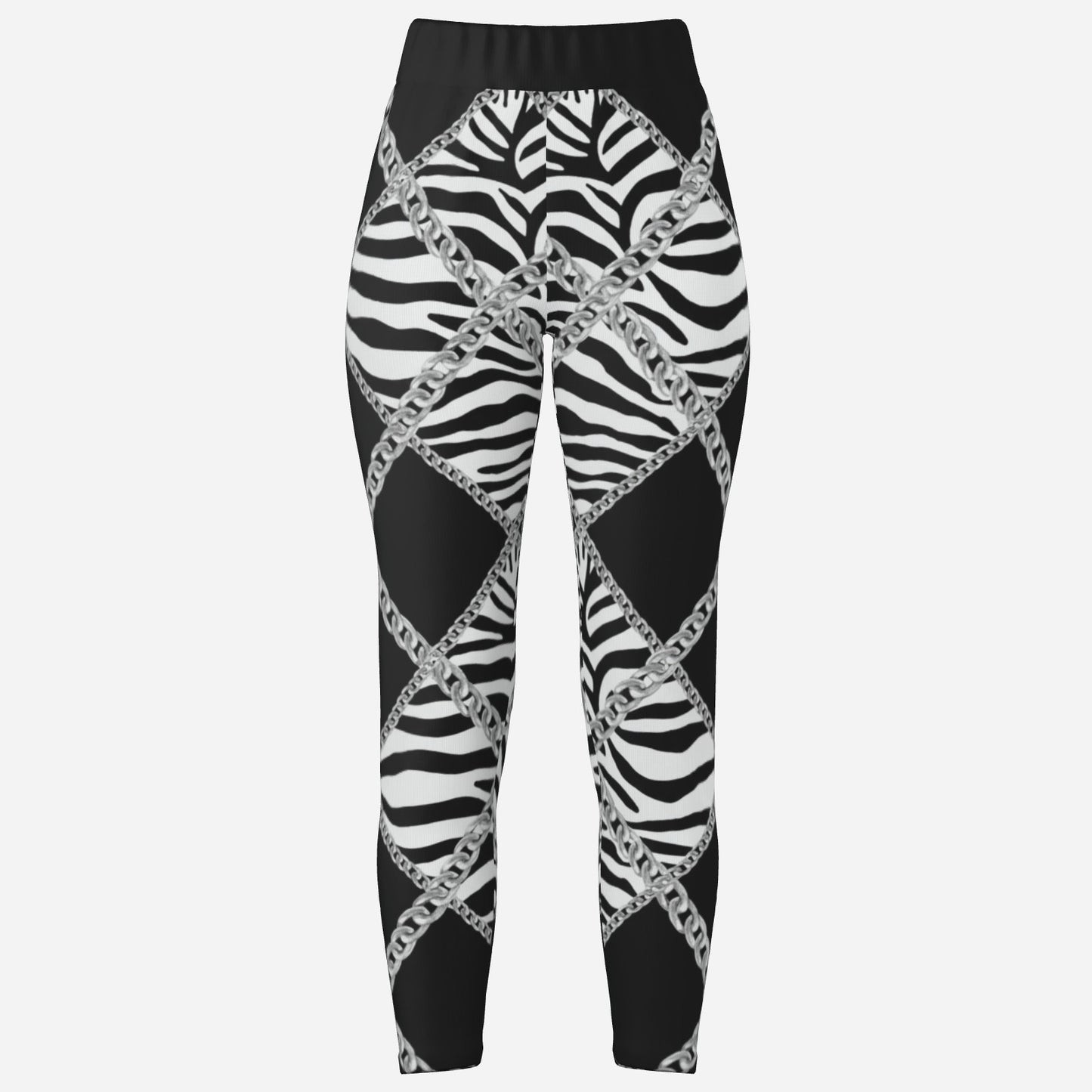 Zebra Chains High-Waist Joggers