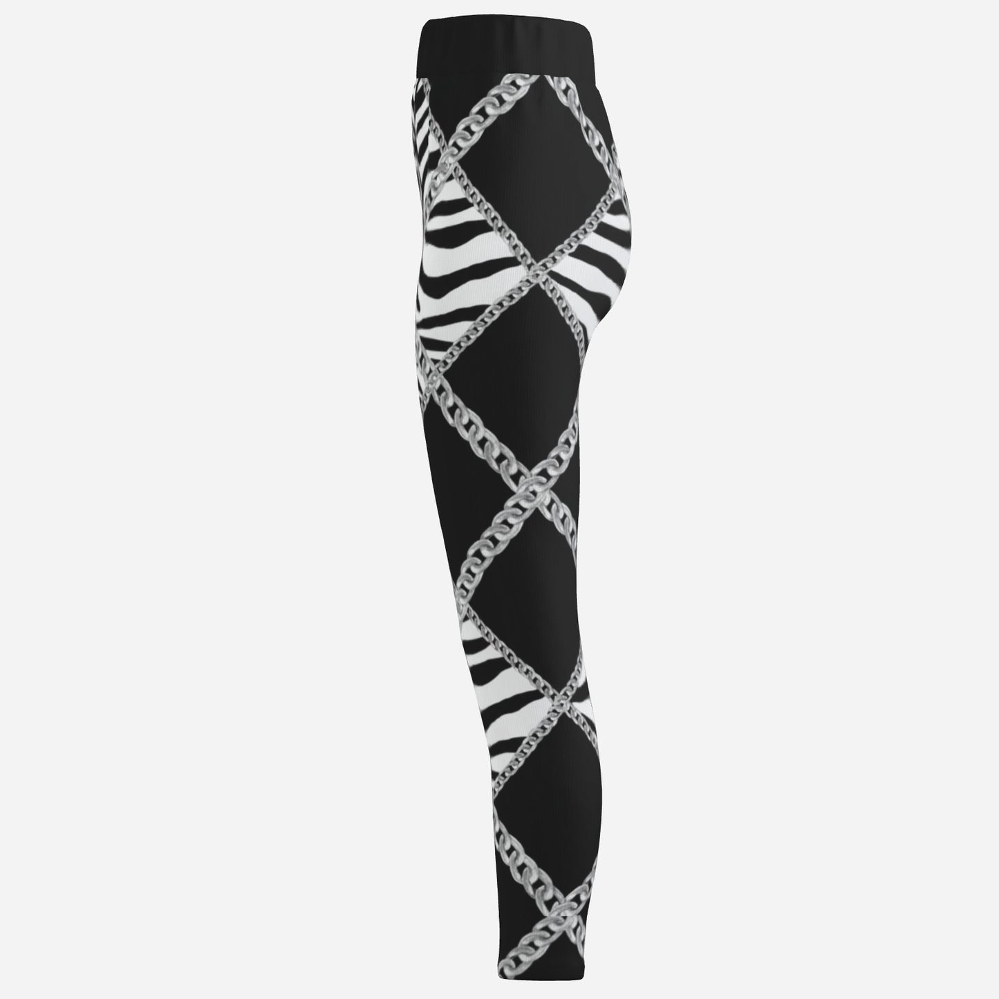 Zebra Chains High-Waist Joggers
