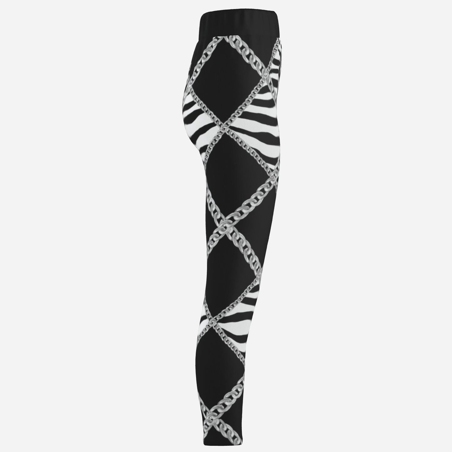 Zebra Chains High-Waist Joggers