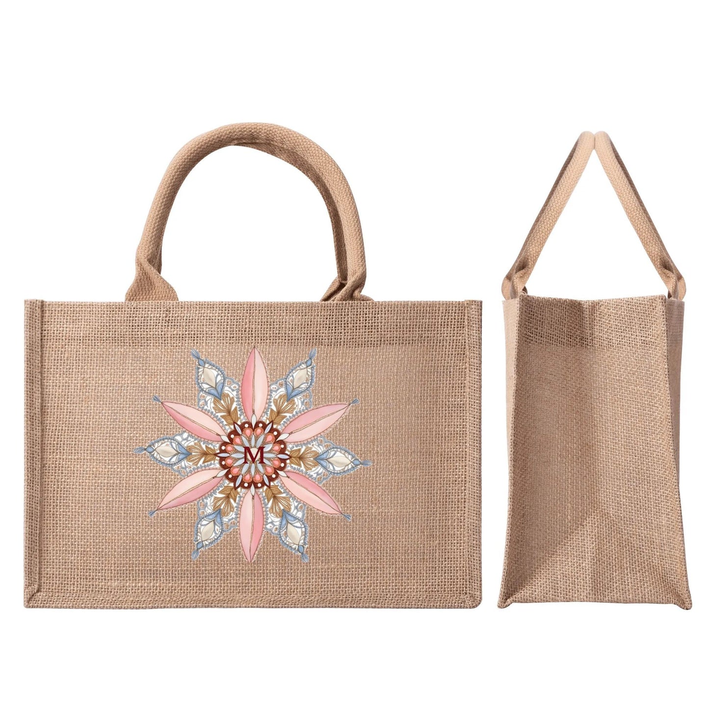 Ethereal Medallion Jute Tote