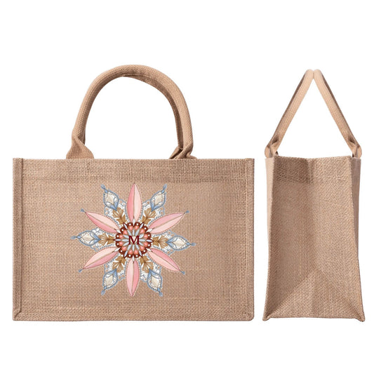 Ethereal Medallion Jute Tote