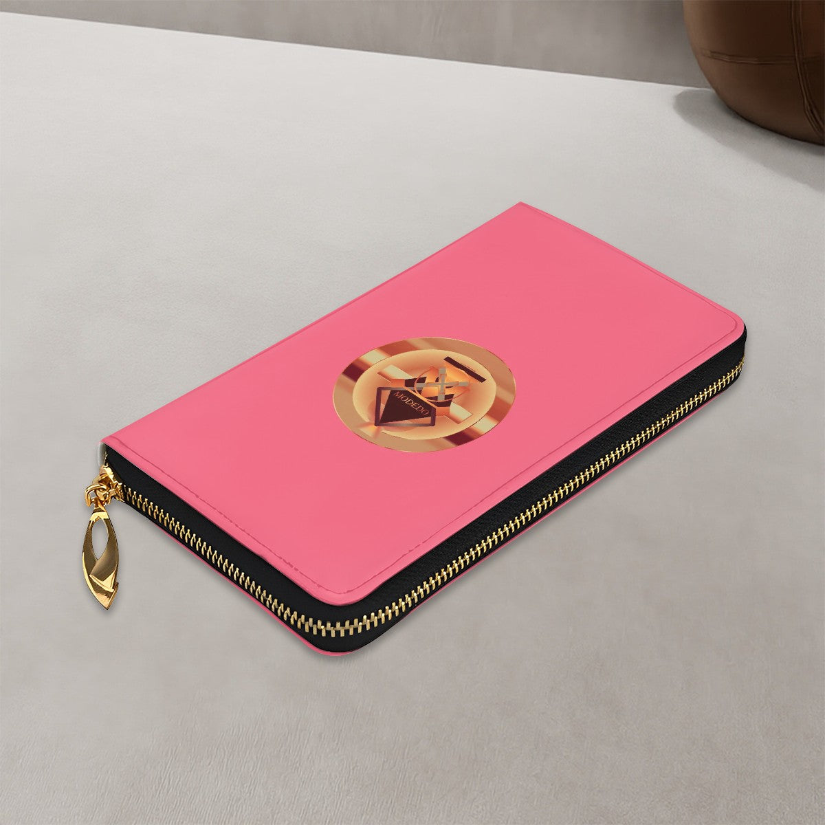 Leather Vertical Long Clutch Wallet