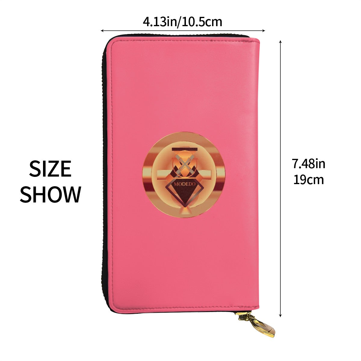 Leather Vertical Long Clutch Wallet