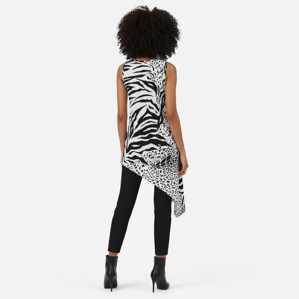 Zebra Geometric Tank Top