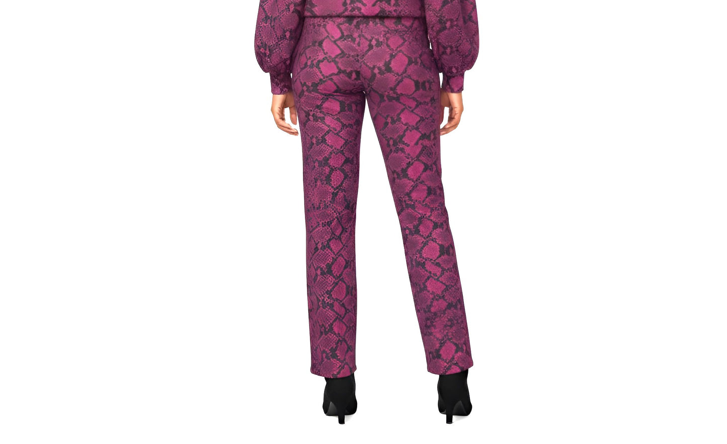 Snakeskin Wide Leg Pants
