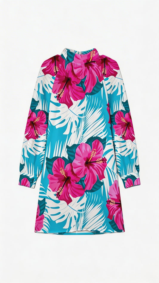 Vintage Lantern Long Sleeve Dress