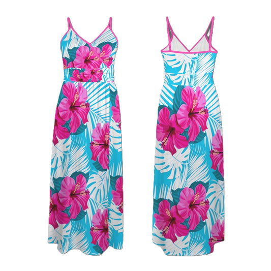 Maxi Tropical Floral Dress