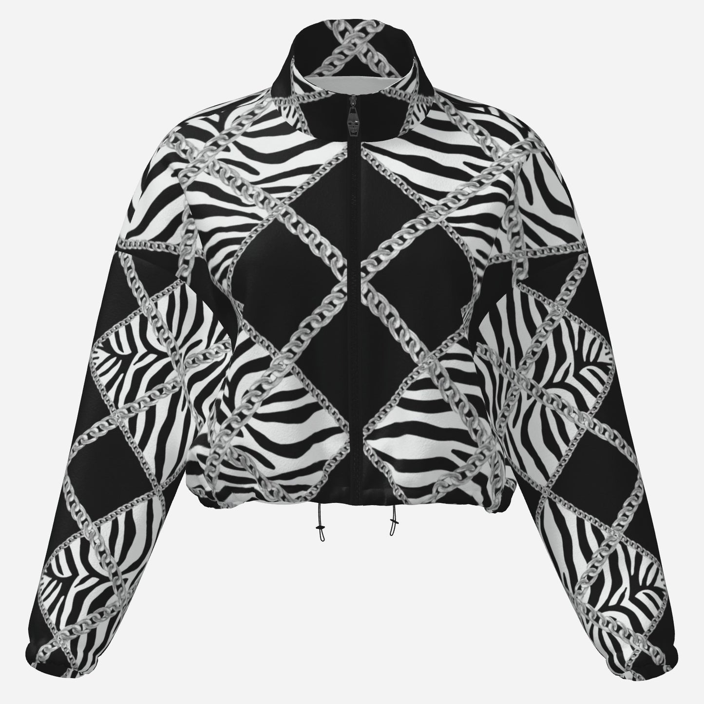 Zebra Chains Fleece Jacket