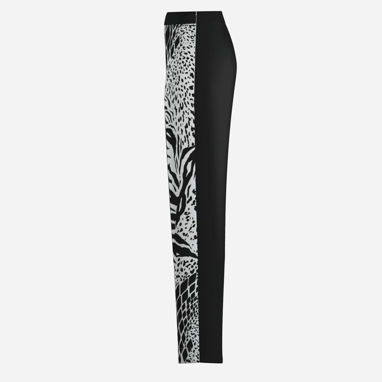 Zebra Geometric Mid-High Rise Waist Pants