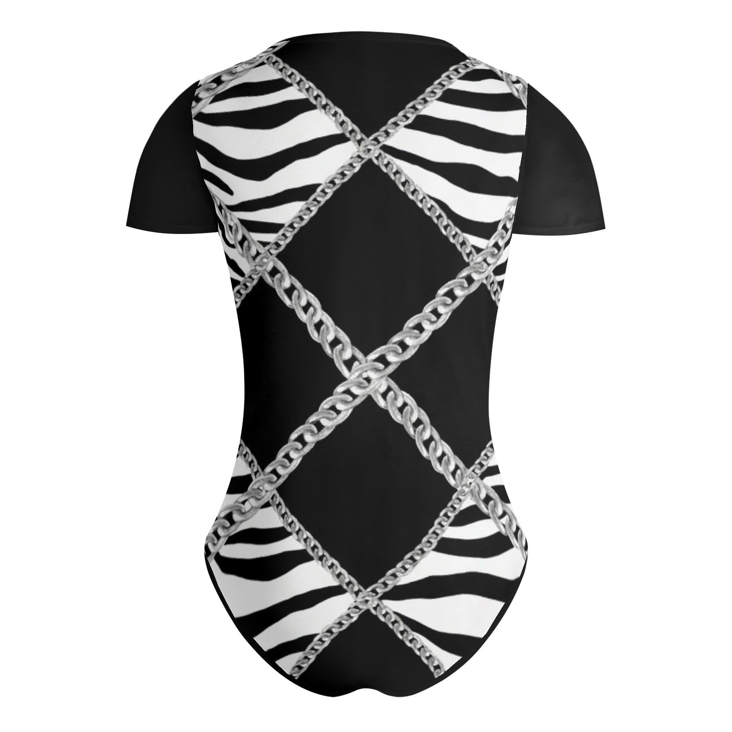 Zebra Chains Bodysuit