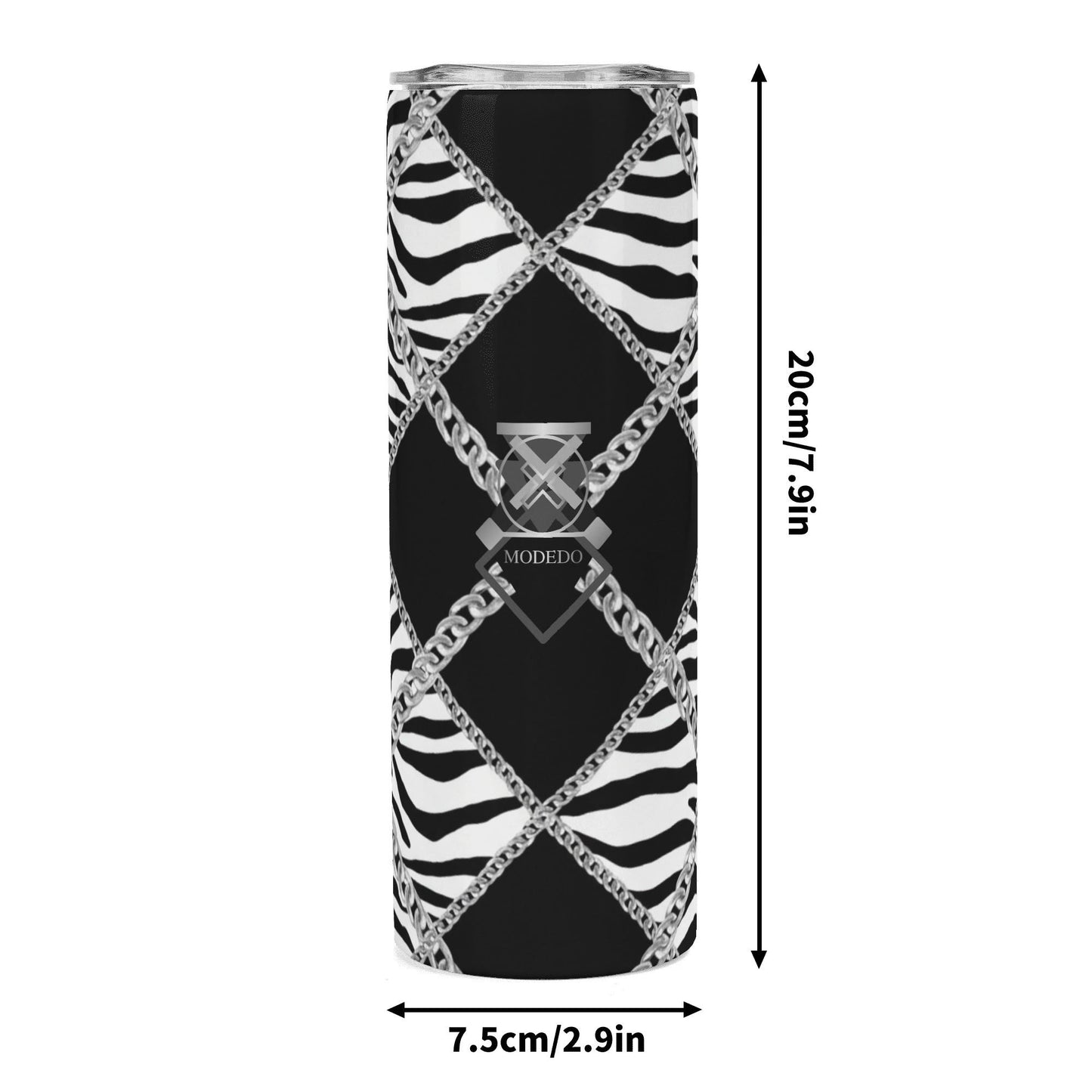 Zebra Chains Stainless Steel Tumbler