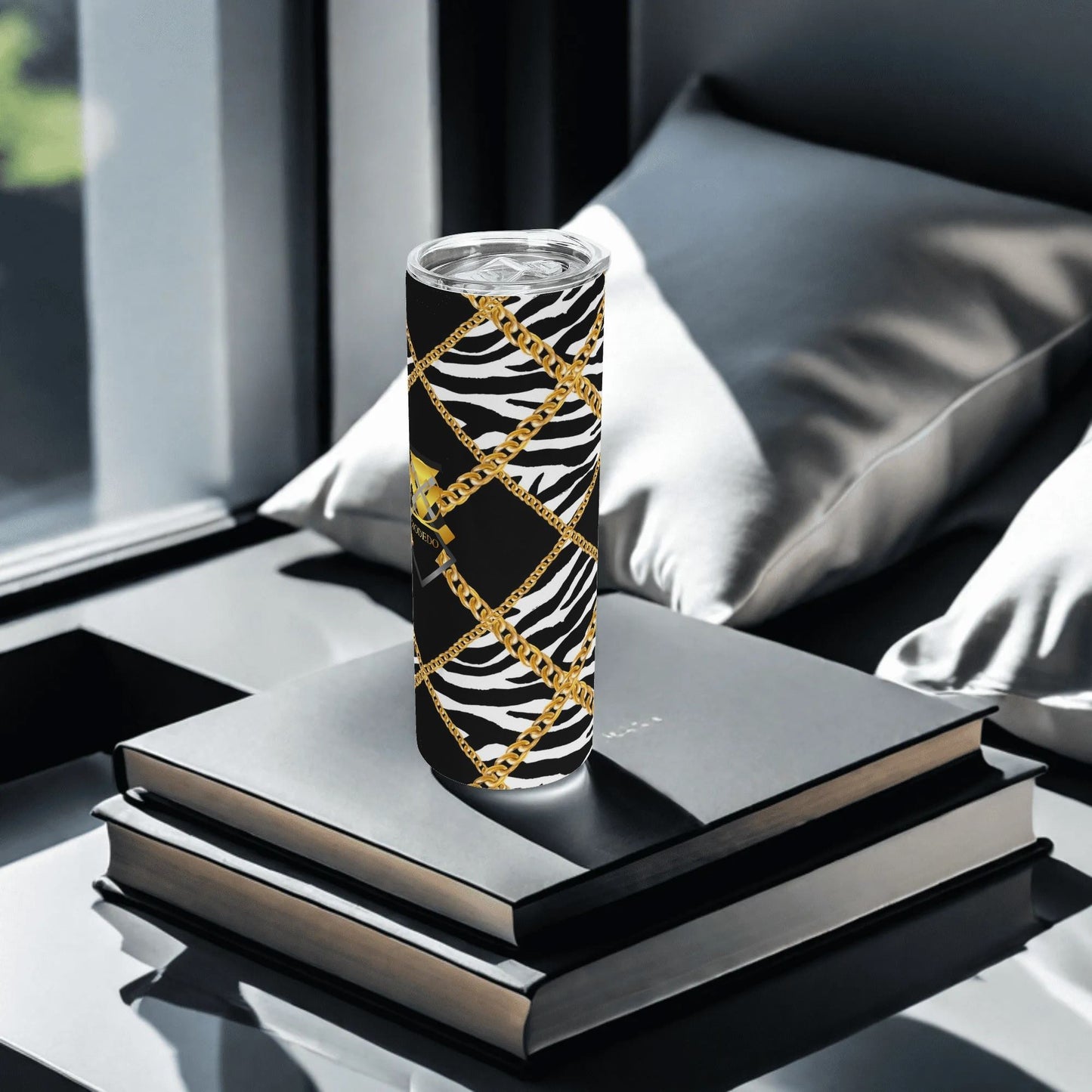 Zebra Chains Stainless Steel Tumbler