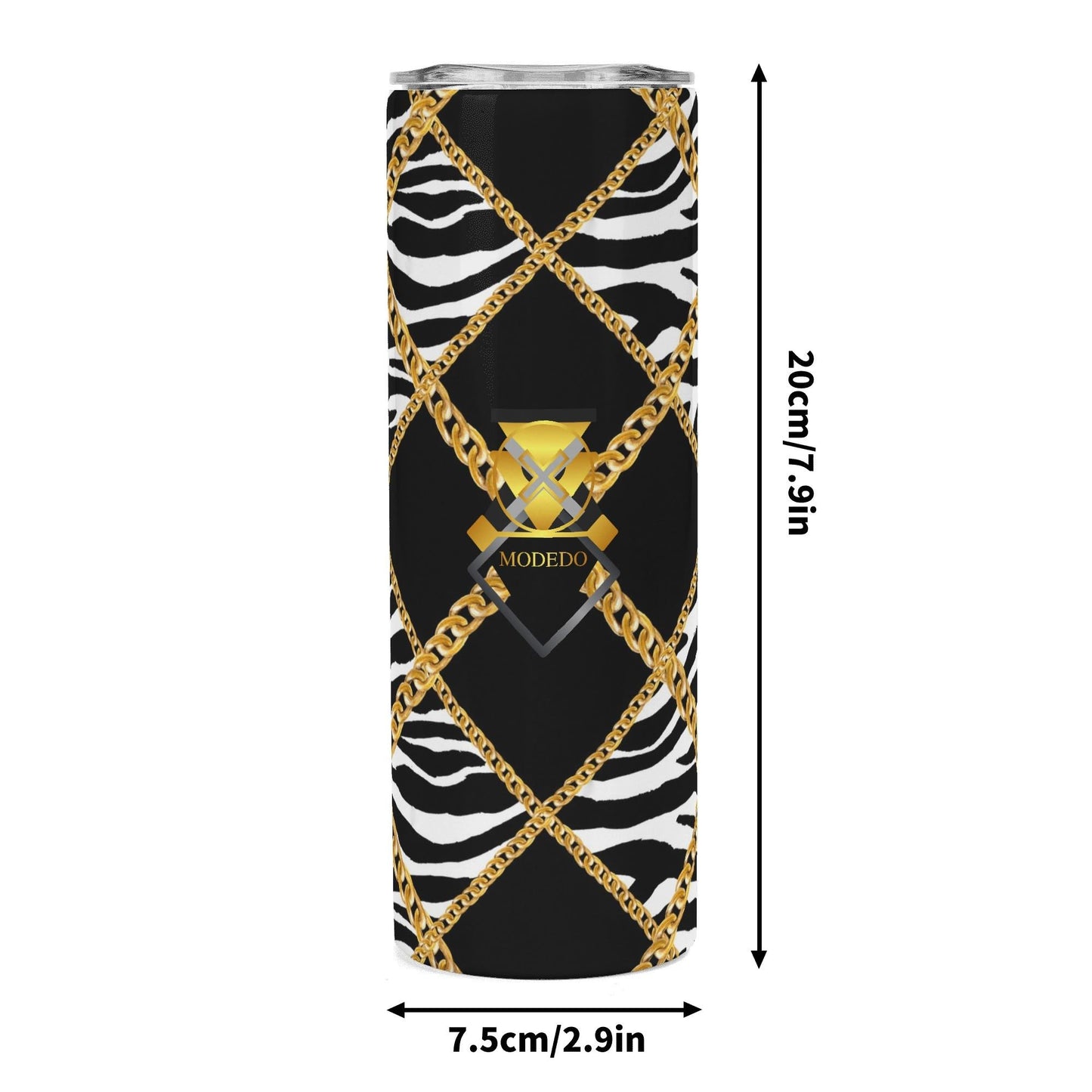 Zebra Chains Stainless Steel Tumbler