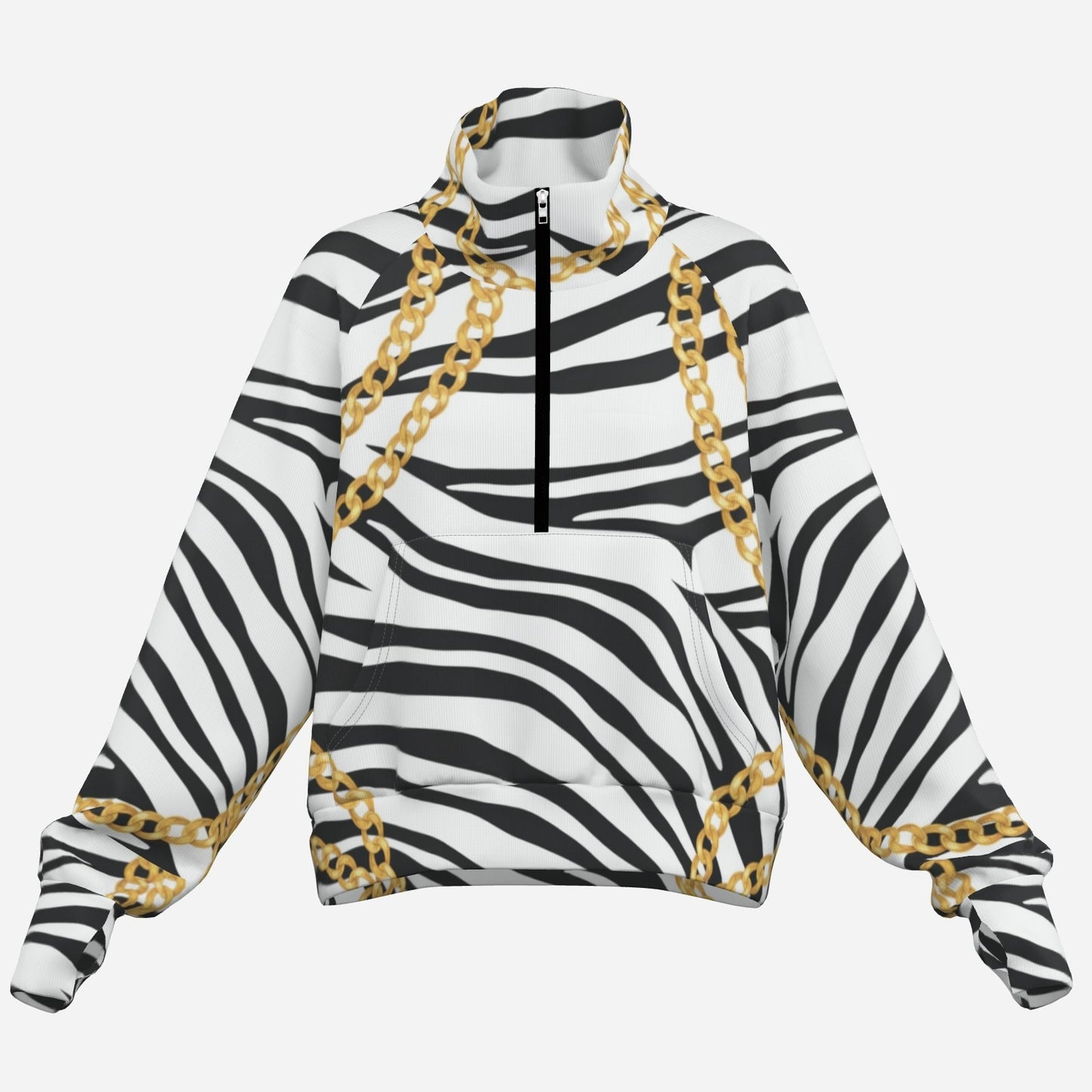 Zebra Chains Half-Zip Sweatshirt