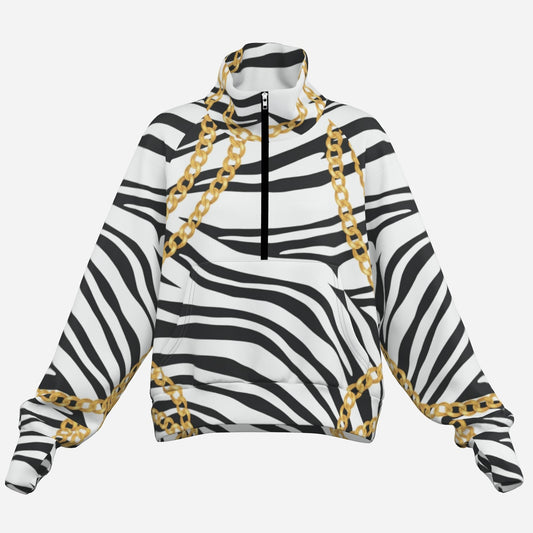 Zebra Chains Half-Zip Sweatshirt