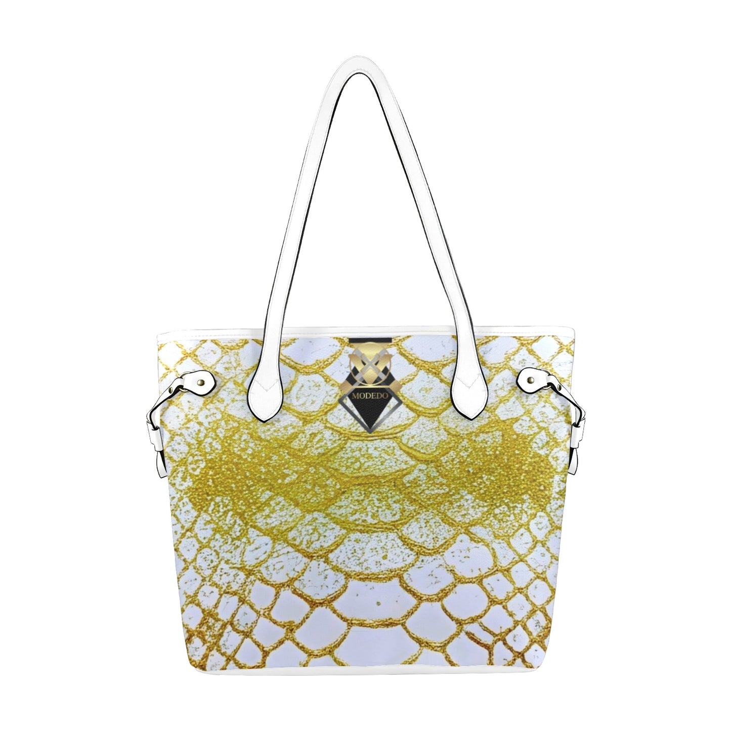 Gold White Shine Tote