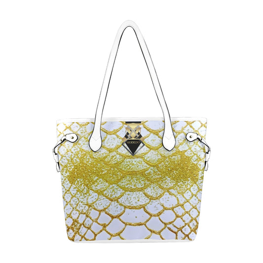 Gold White Shine Tote