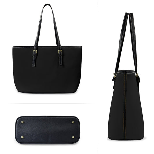 Black Leather Tote