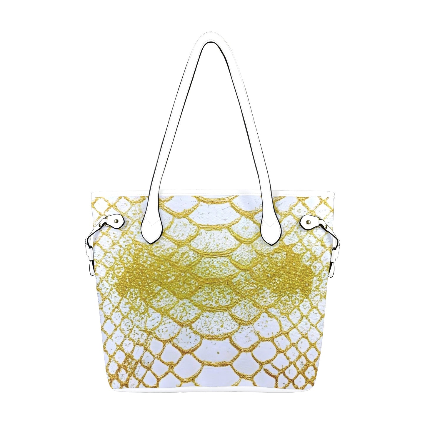 Gold White Shine Tote
